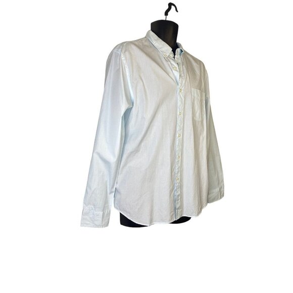 J.CREW Mens Slim Secret Wash Cotton Poplin Shirt 100s 2-Ply Yarns Button Up Sz L - Picture 2 of 6